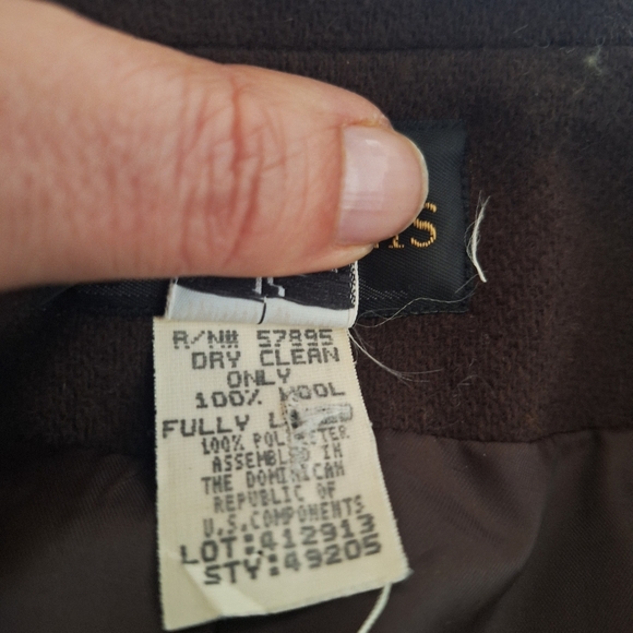 Brown Women's Blazer 100% Wool - Picture 7 of 8